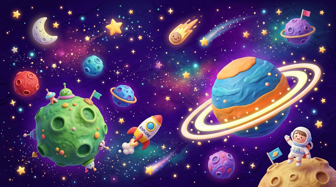 Cartoon Space Illustration